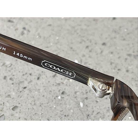 Coach Eyeglasses Frames ONLY 2001 020 Italy 50-19-145 BUH brown full rim - Picture 8 of 14